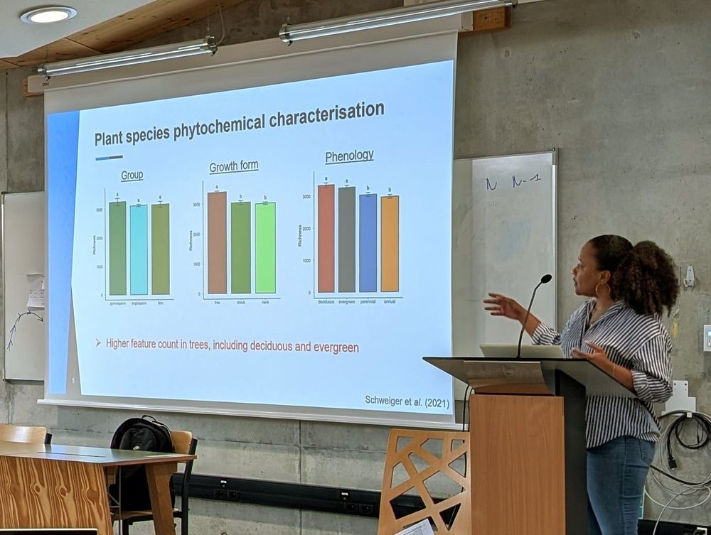 Cathleen presenting phytochemical characterisation of a big diversity of plant species 