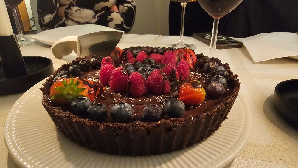 Vegan chocolate tart