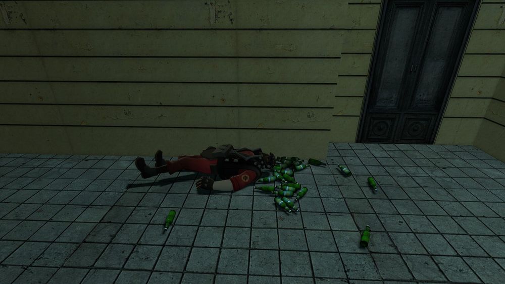 Demoman always ends up in a random location.