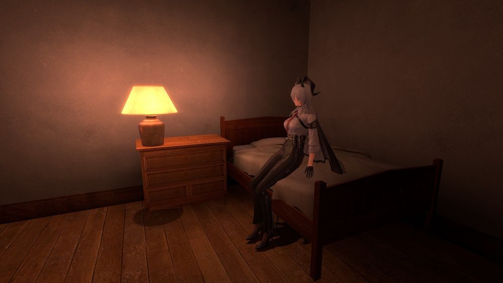 She's tired from work.