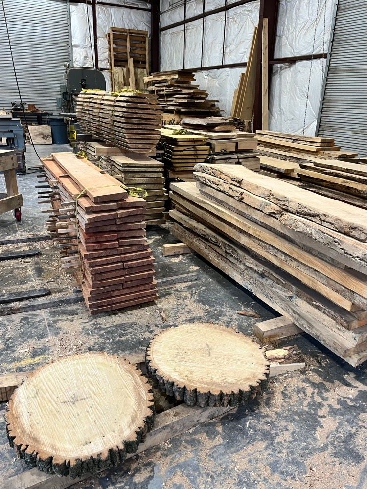 Sawn lumber at Baltimore's Camp Small.