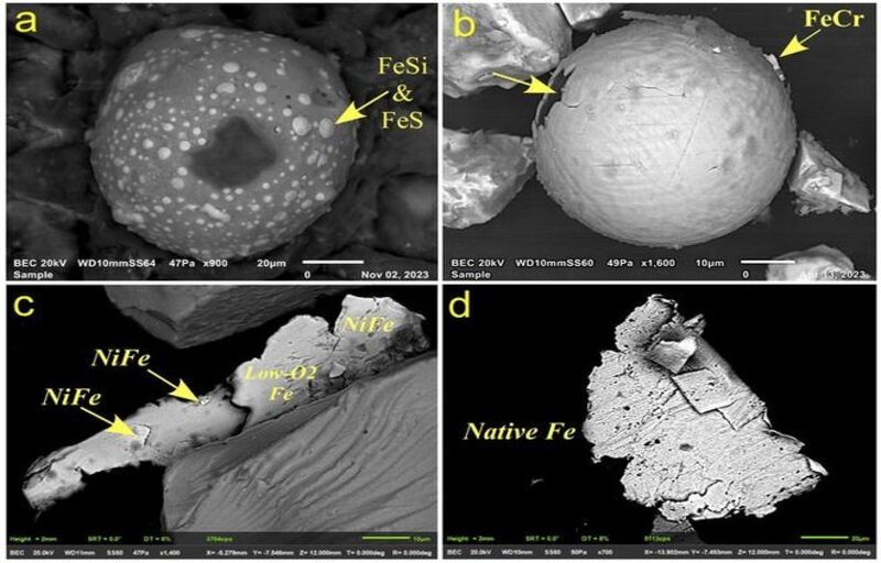 samples of the molecular dust particles from the study