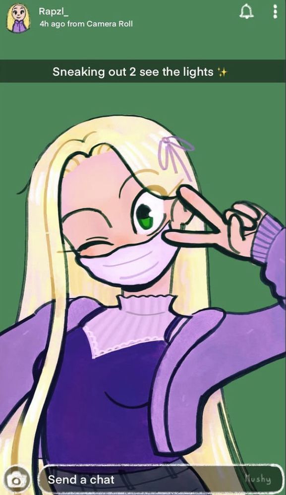 Modern Disney princesses : Rapunzel during Covid