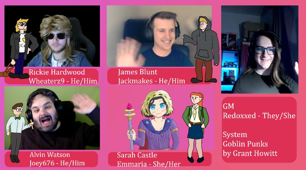 A picture of the main screen of the Rickie: a richard hardwood story game. including Wheaterz9, Jackmakes, Joey676, Emmaria and Redoxxed