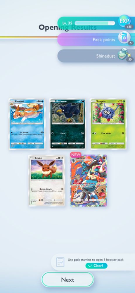 Lucario full art Pokemon Pocket TCG