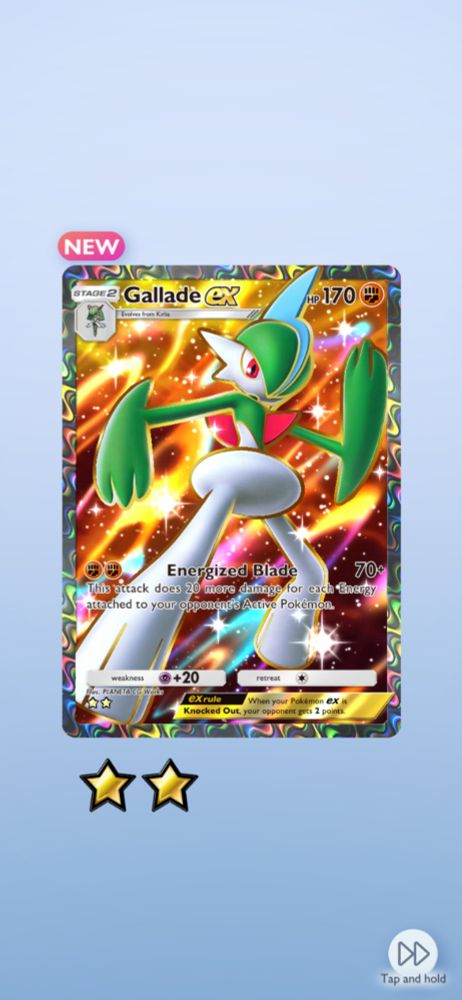 Full art Gallade EX Pokemon Pocket TCG