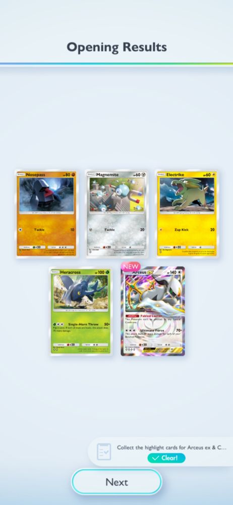 Arceus EX Pokemon Pocket TCG