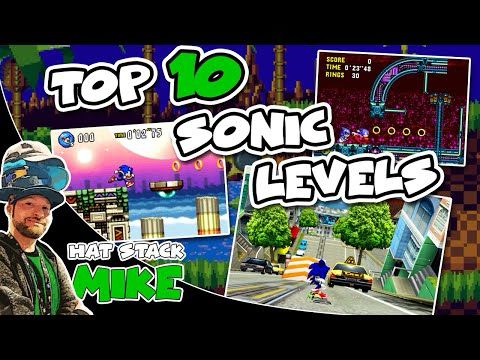 Top 10 Sonic Levels | Hat Stack Mike