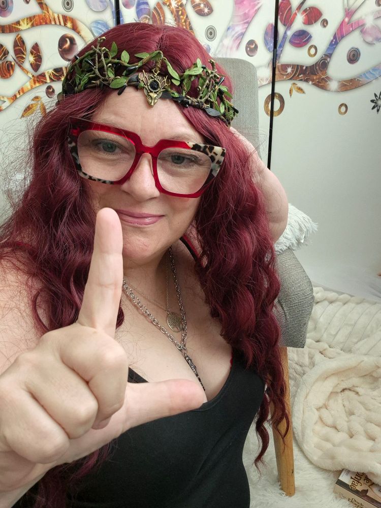 I'm giving you this loser sign because it's my birthday and Goddess's should be spoiled with Throne gifts! 
