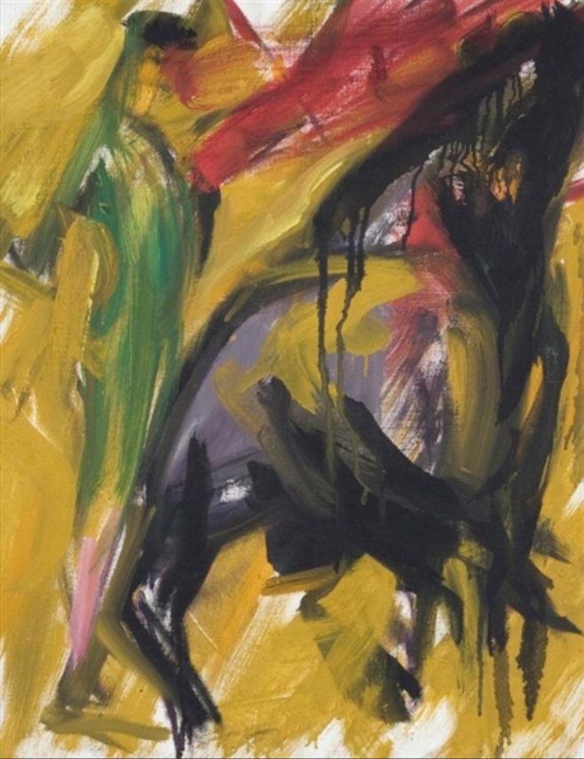  Elaine de Kooning, Bull/Matador