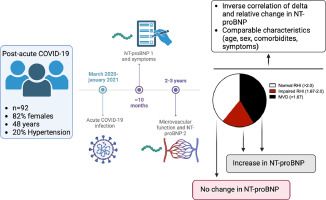 Post-acute COVID-19 syndrome: prevalence of peripheral microvascular endothelial dysfunction and associations with NT-proBNP dynamics