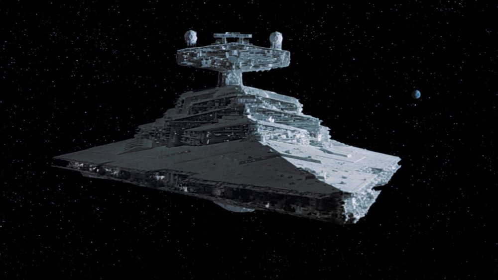 Sternzerstörer aus Star Wars