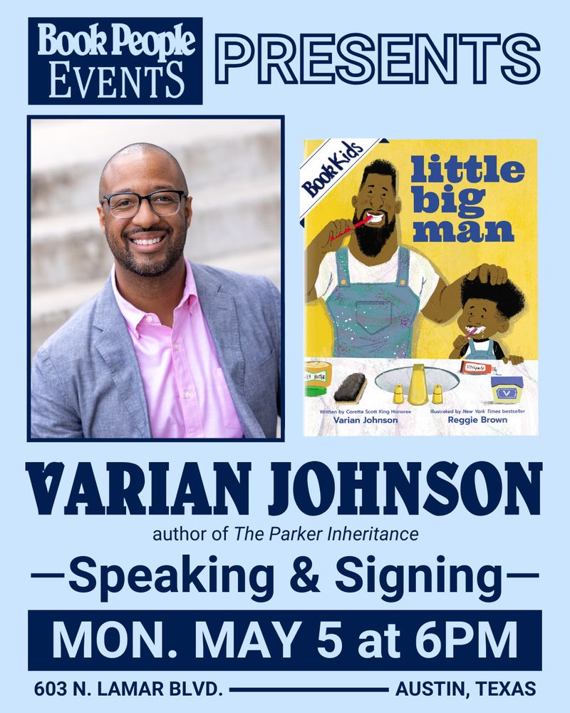 BookPeople Events Presents Varian Johnson (author of THE PARKER INHERITANCE) speaking and signing on Monday May 5th at 6PM