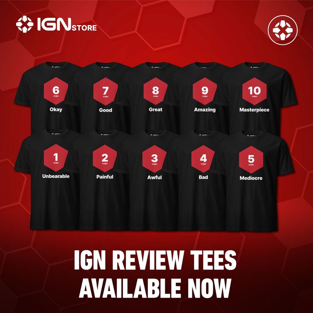 IGN Review Tees Available Now