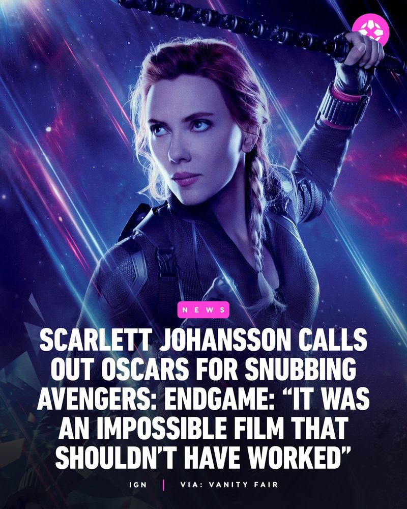 Scarlett Johansson Calls Out Oscars For Snubbing Avengers: Endgame: 'It Was An Impossible Film That Shouldn't Have Worked'