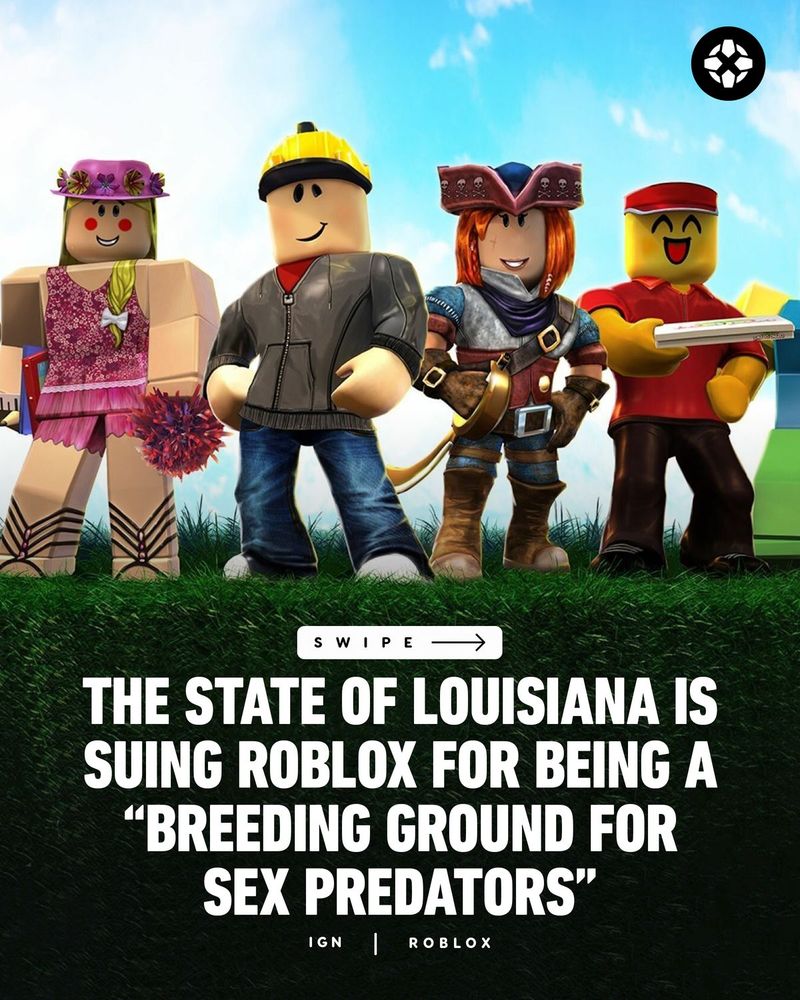 The State of Louisiana Is Suing Roblox for Being a "Breeding Ground for Sex Predators"