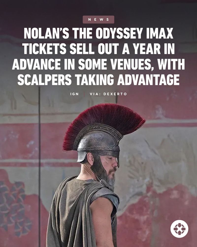 Nolan's The Odyssey IMAX Tickets Sell Out a Year In Advance In Some Venues, With Scalpers Taking Advantage