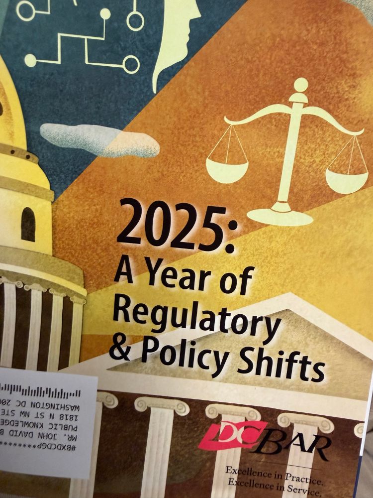 magazine cover stating: 2025: a year of regulatory and policy shifts