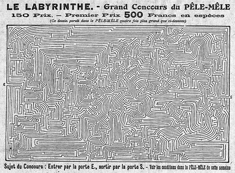 Dessin d'un labyrinthe