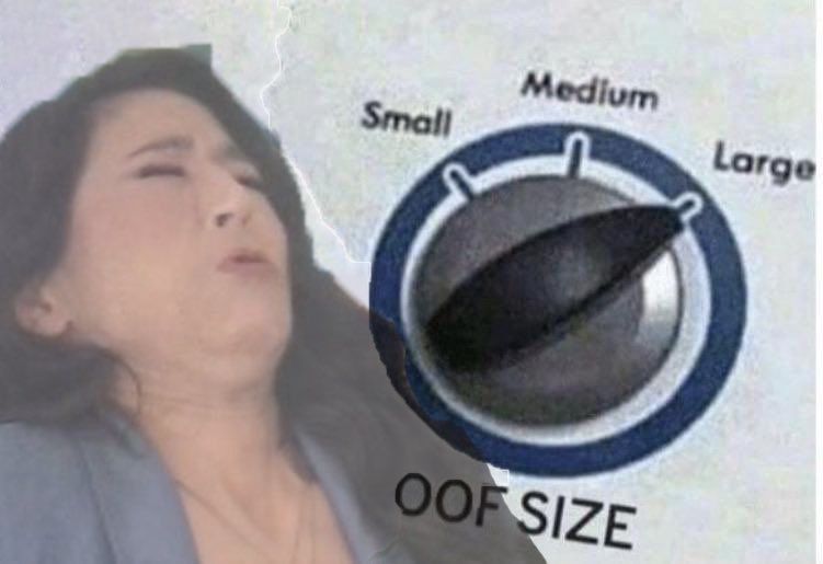 The oof size is large.