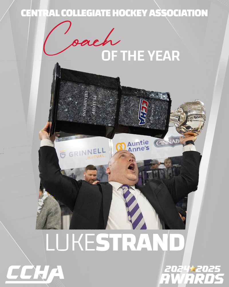 #CCHAHockey | #CCHAHonors Coach of the Year Luke Strand