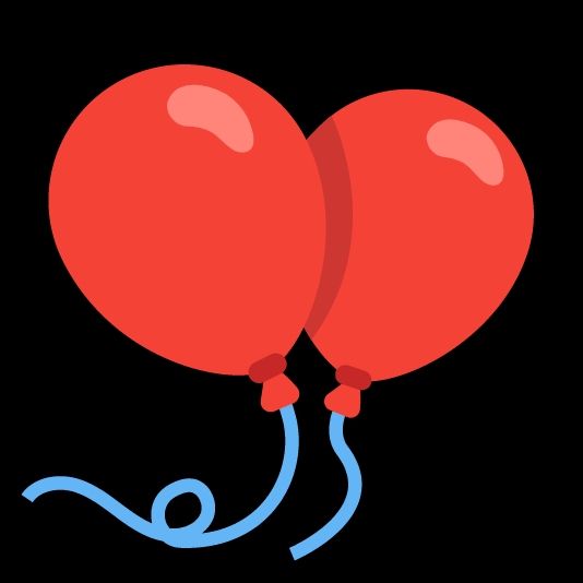Two red balloons
