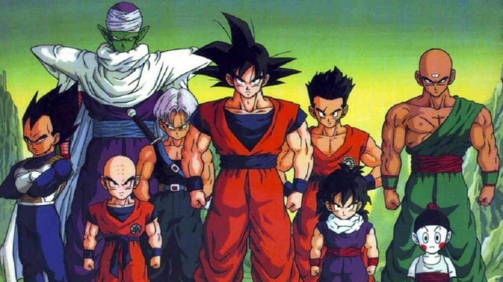 Dragon Ball Z characters in a promotional image
