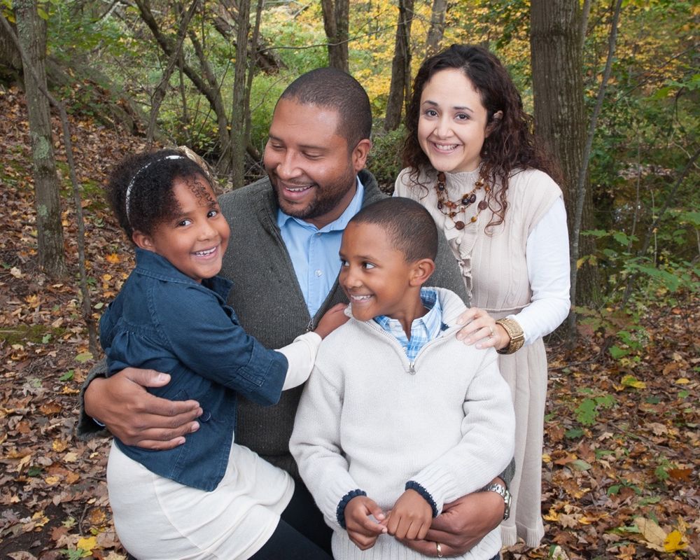 The Marquez Greene family in a fall 2012 photo shoot. With Ana.