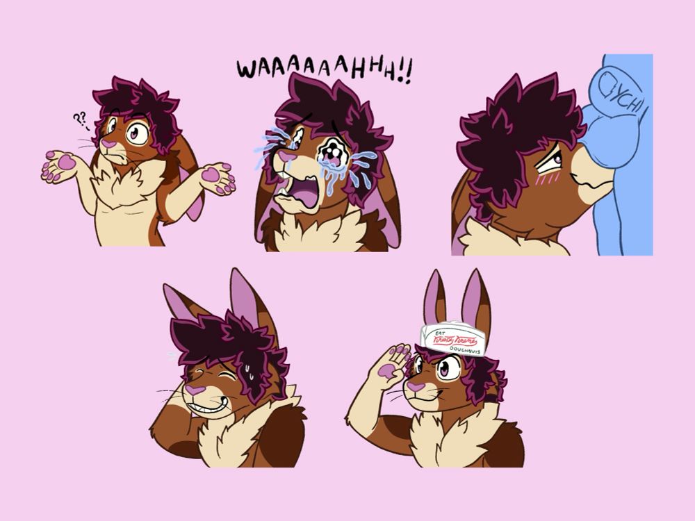 A telegram stick r pack of a rabbit 