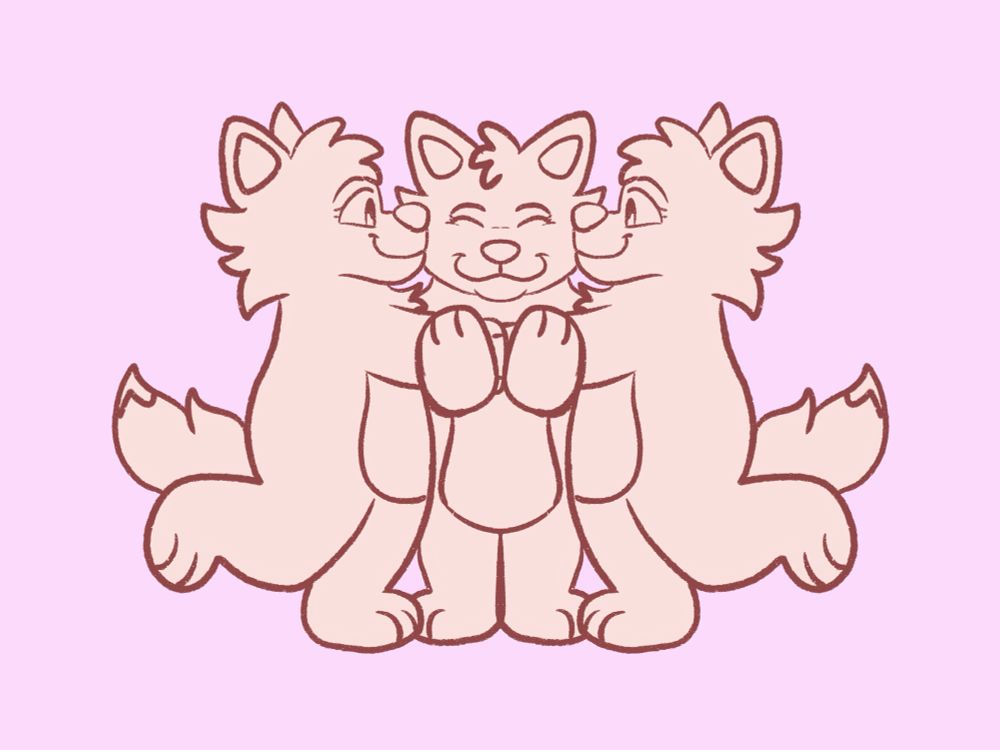 Valentines ych example threesome 
