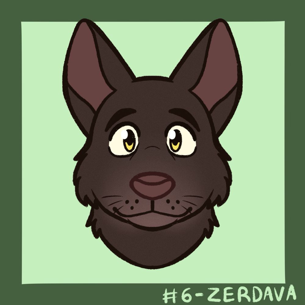 Headshot of a Zerdava dog