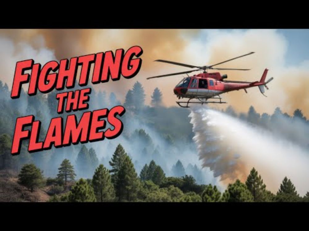 Helicopter drops water on wildfire near Kamloops