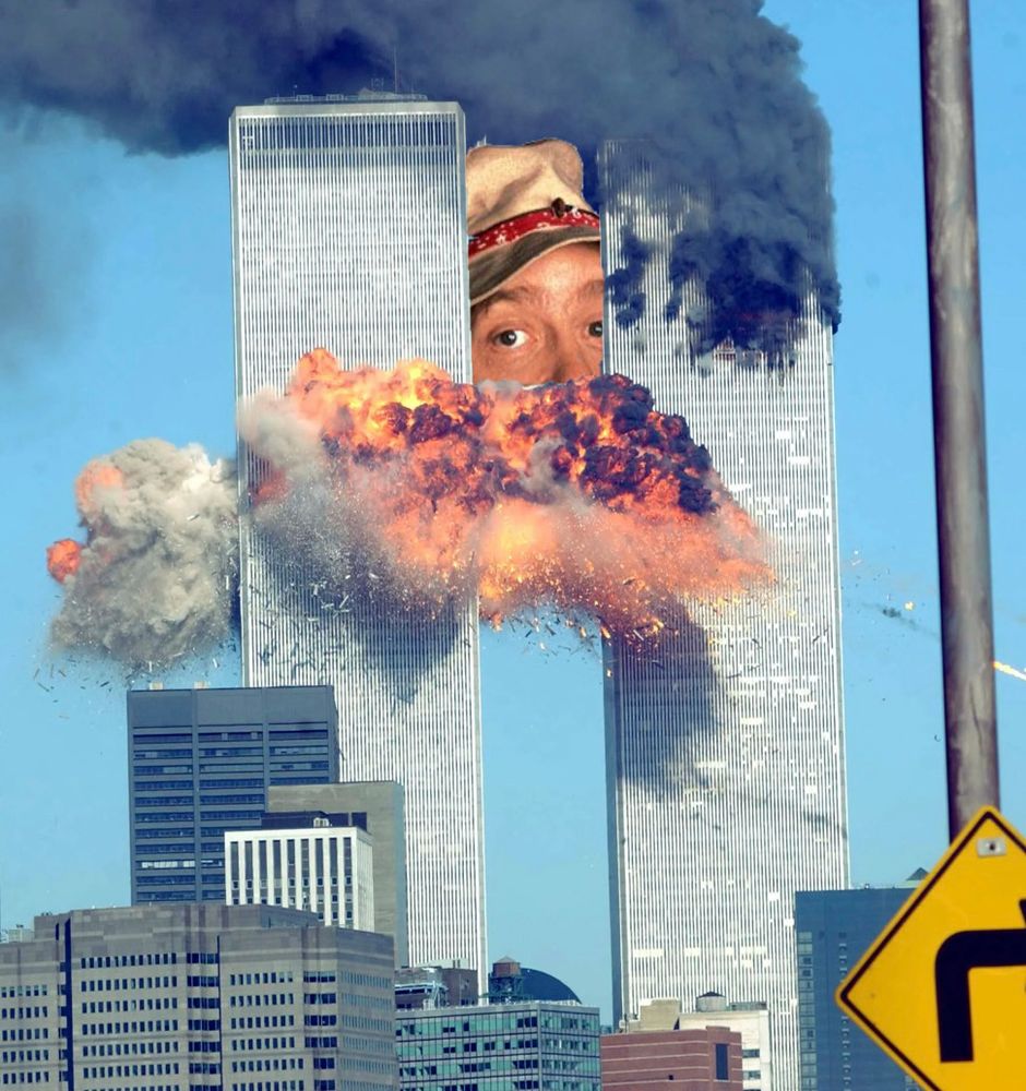 Wilson from Home Improvement but he’s behind the twin towers on 9/11