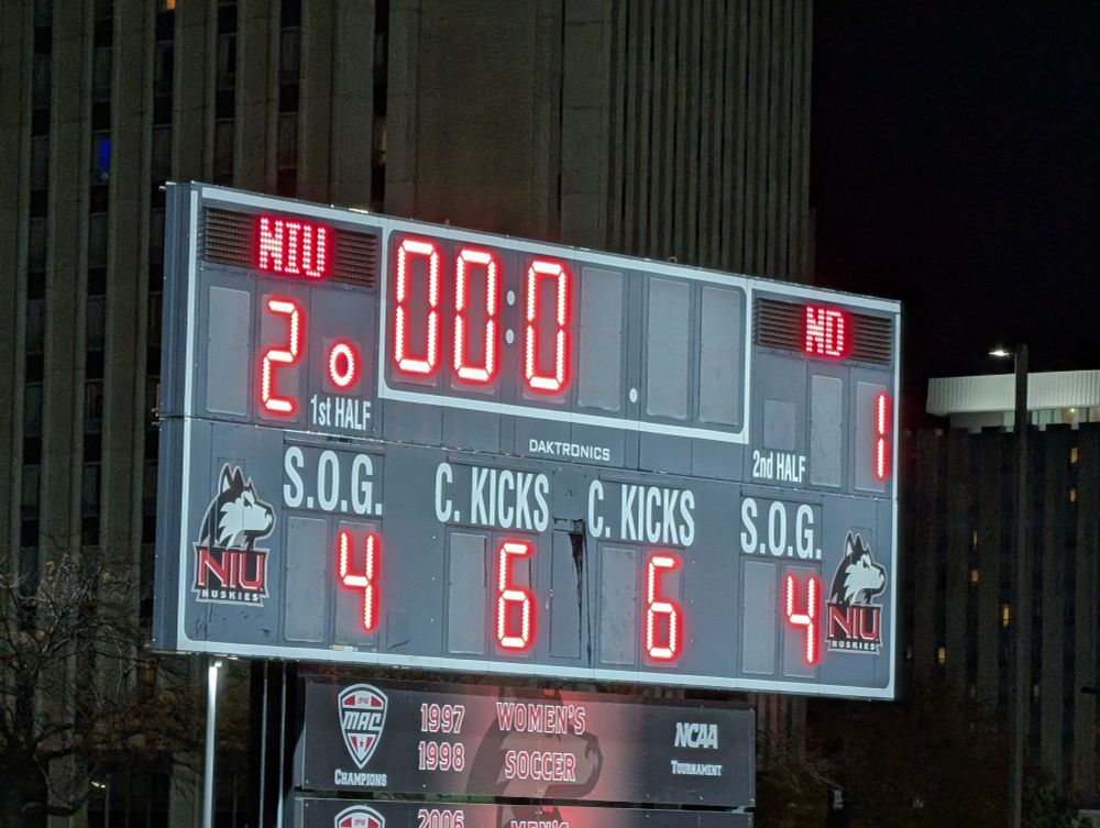 Final score 2-1 niu
