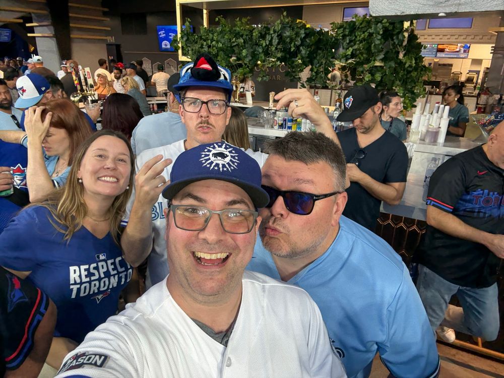 The nerd gang at the Catch Bar at Skydome