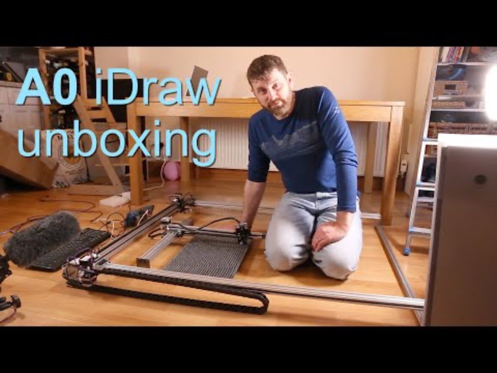 Unboxing huge A0 iDraw V2 pen plotter / UUNA TEK Christmas competition prize!