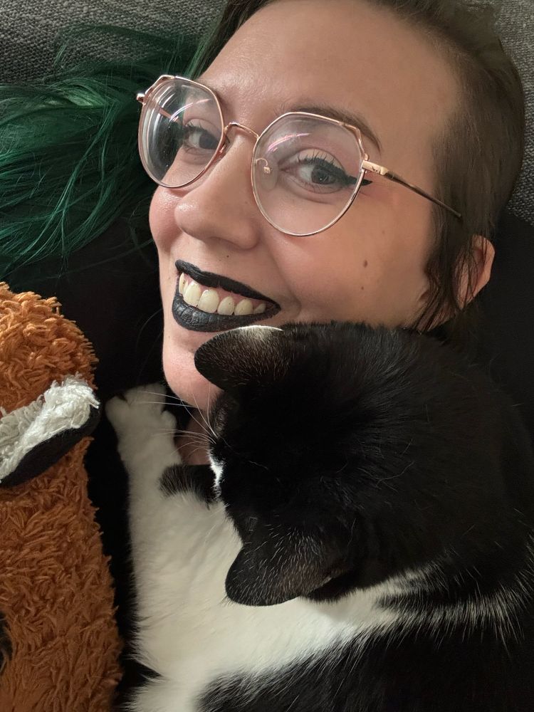 Myself, Sheiky moo cow, and Rusty the red panda 