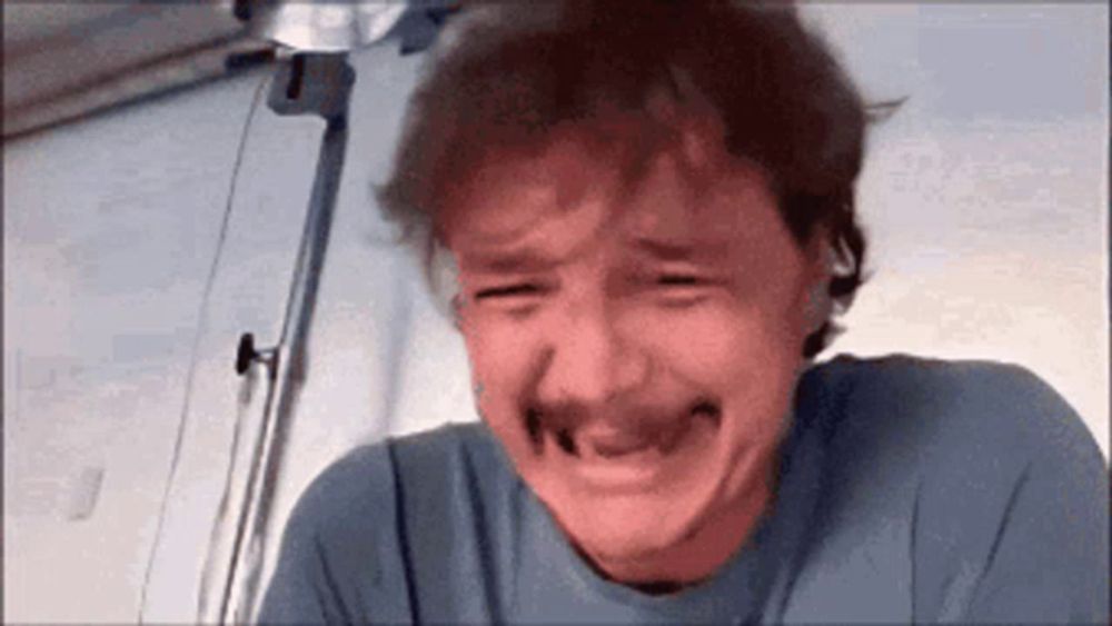 Pedro Pascal Cry GIF