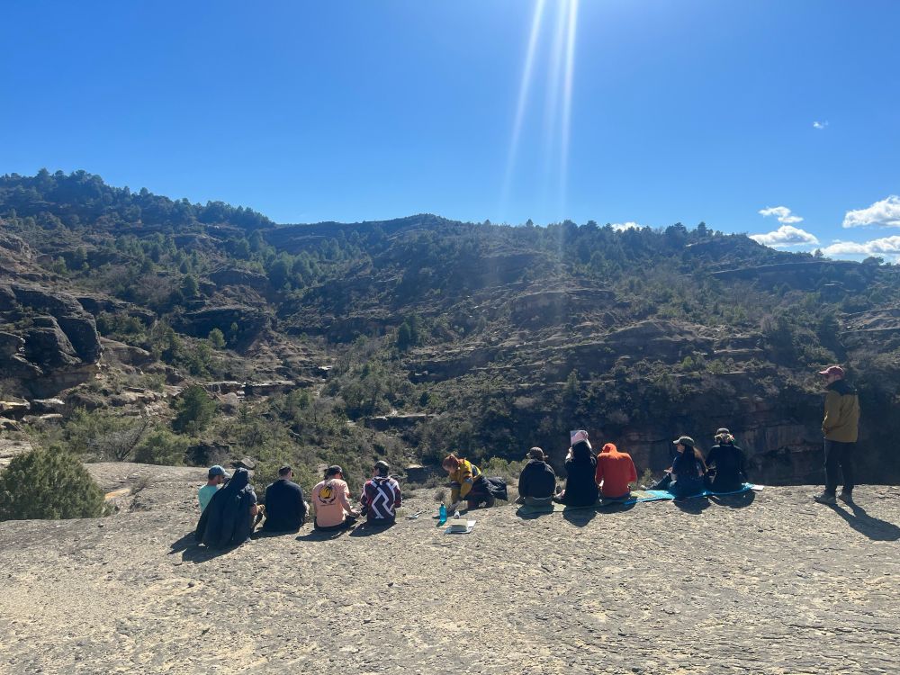 Sketching exercise at the Olson section of the Escanilla Formation.