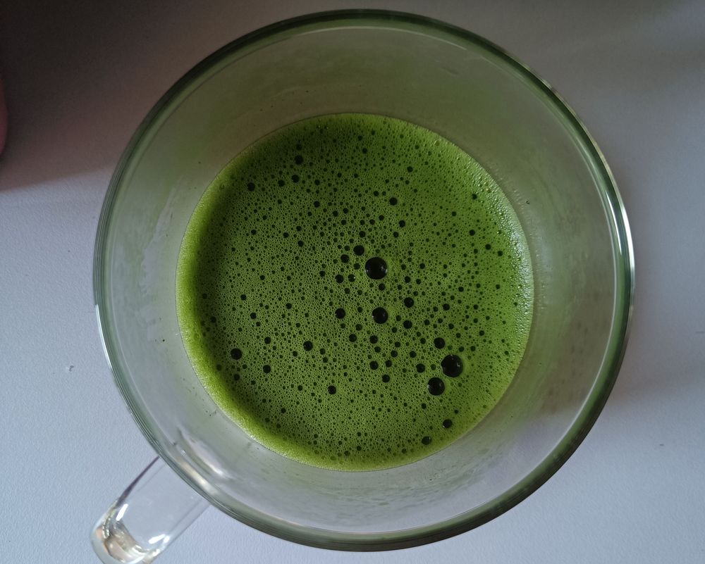 A cup of Marukyu Koyamaen Gabaron matcha