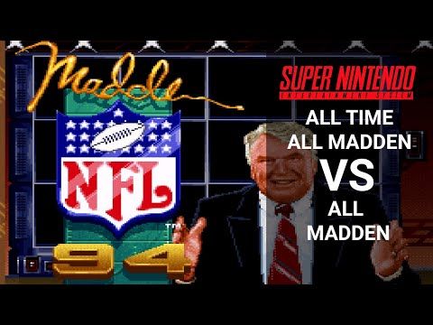 Madden NFL '94 (Super NES) - All Time All Madden VS. All Madden [HD] | RetroGameUp