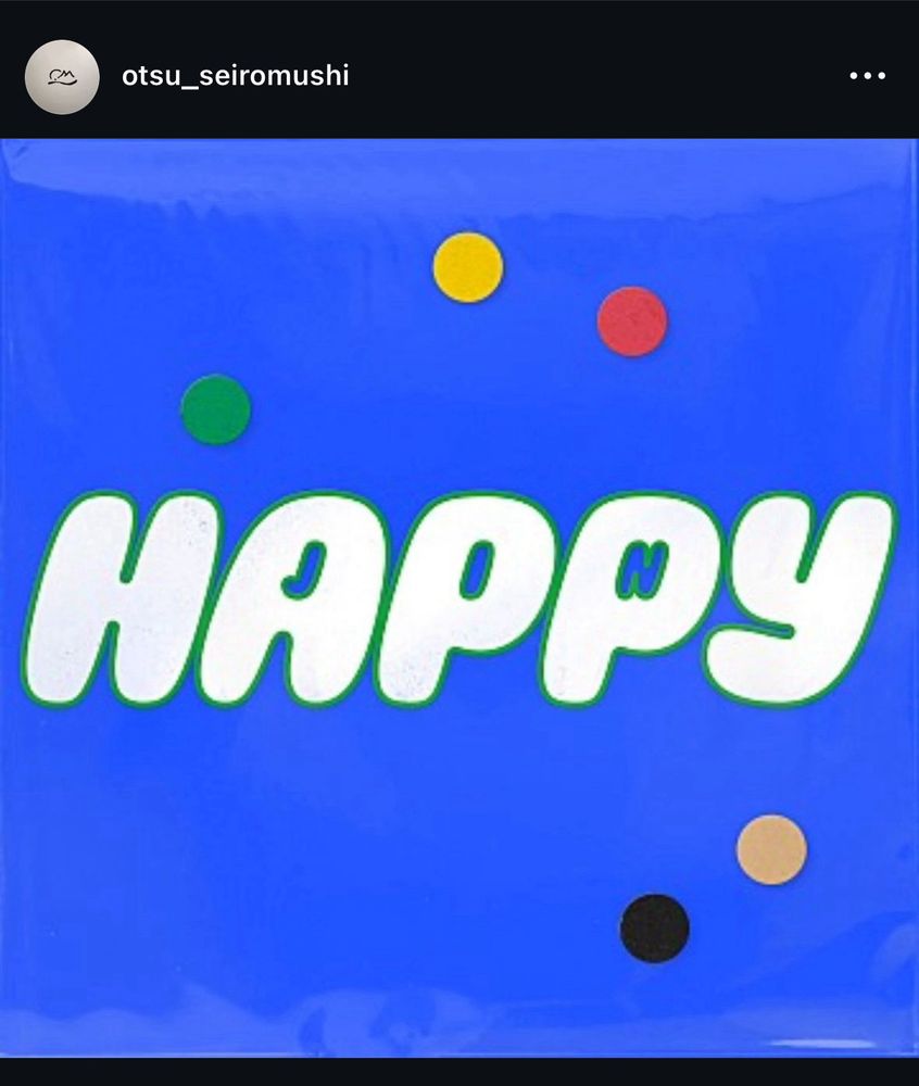 Promotional post for Happy