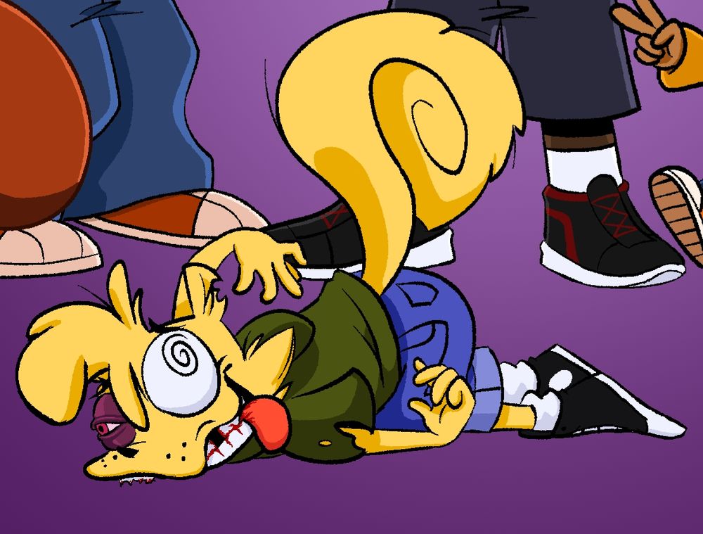 Close-up of the yellow rat, not the tall one.