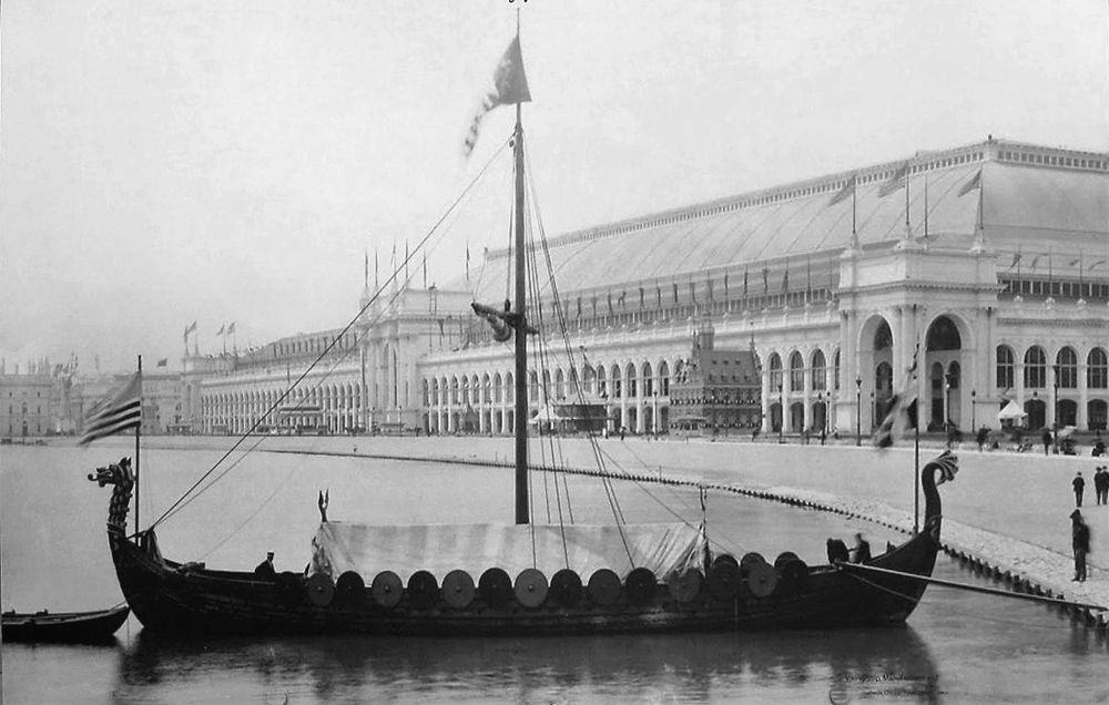 Viking ship at the 1893 Fair.