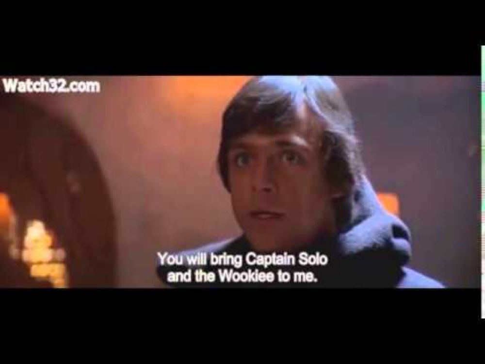 "You will bring Captain Solo and the Wookiee to me"-Luke Skywalker