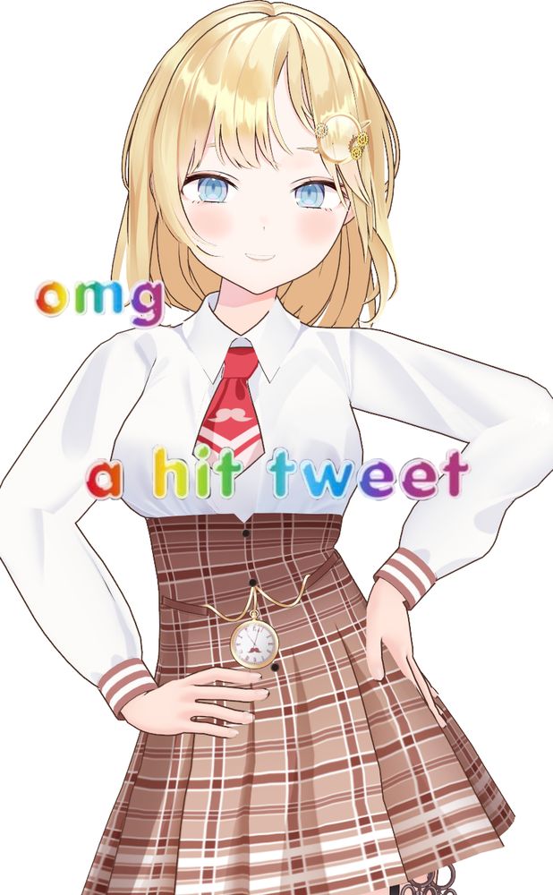Amelia Watson from Hololive: omg a hit tweet