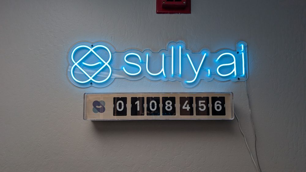 The logo sully.ai above a number counter