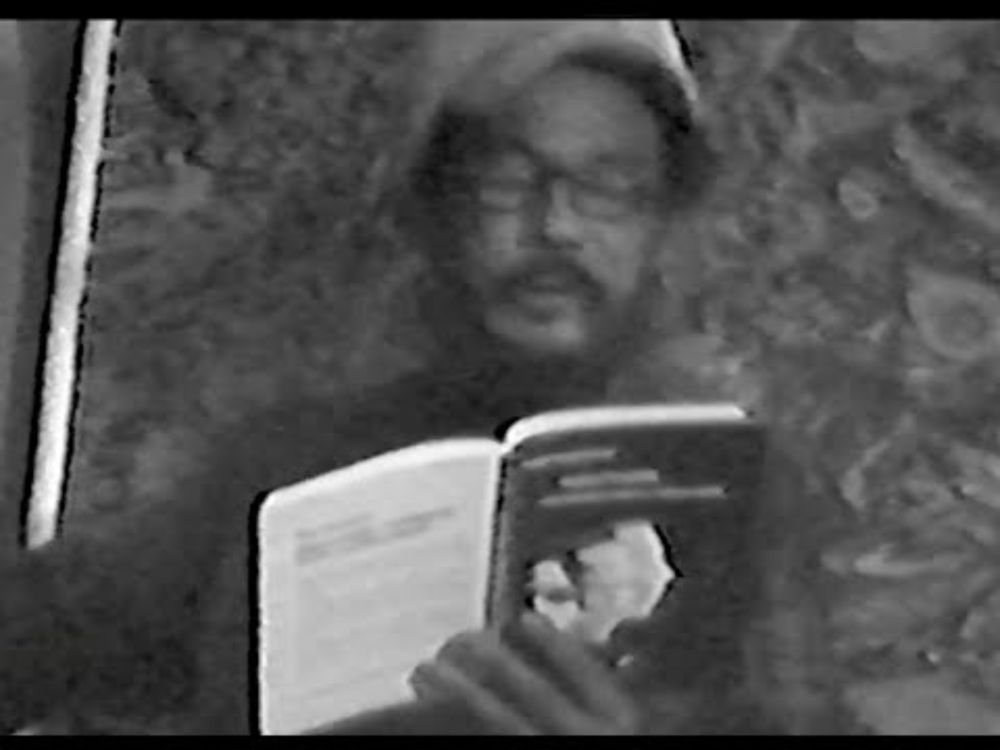 Bob Kaufman Reading Malvinas Cafe, SF,  December 6, 1974 by Horace Washington