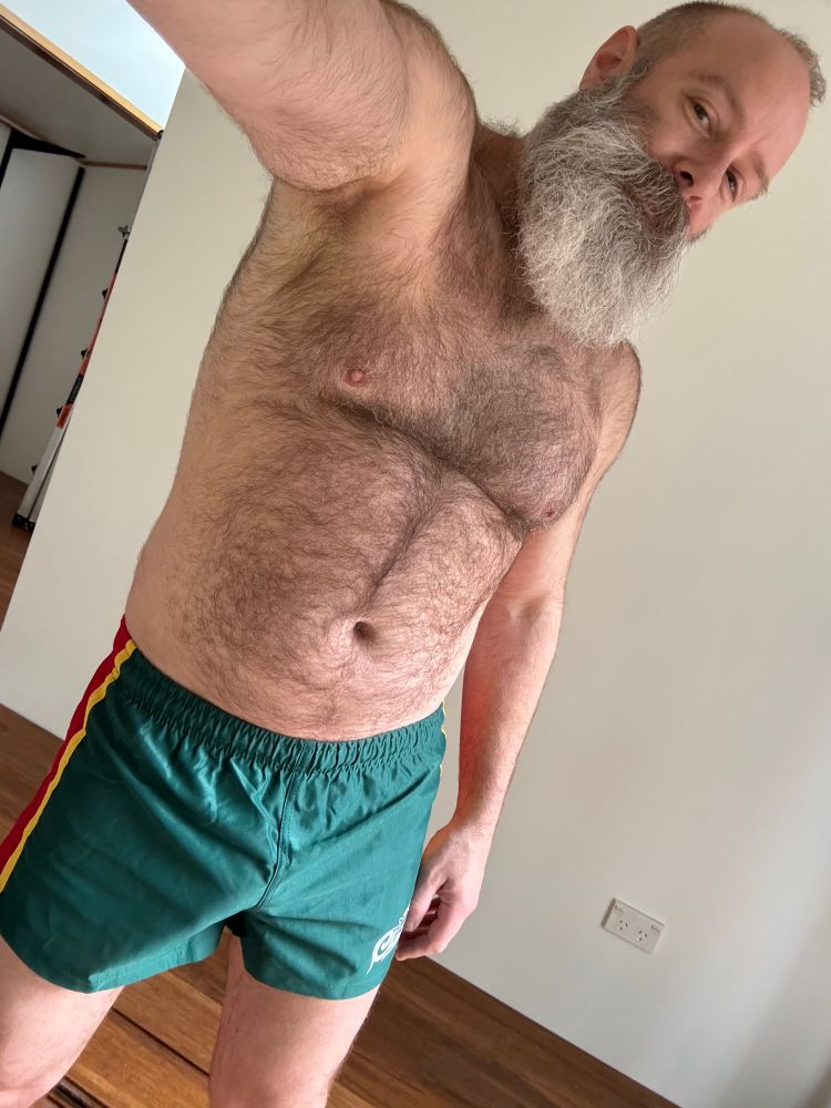 The rugby shorts are thin polyester and hide practically nothing