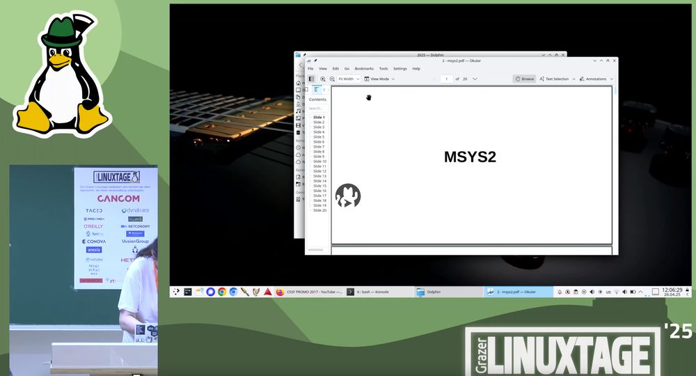Screenshot of the video recording